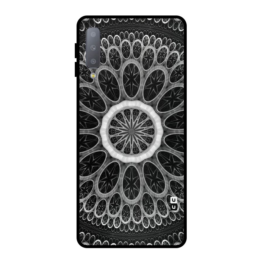 Dark Pattern Art Metal Back Case for Galaxy A7 (2018)