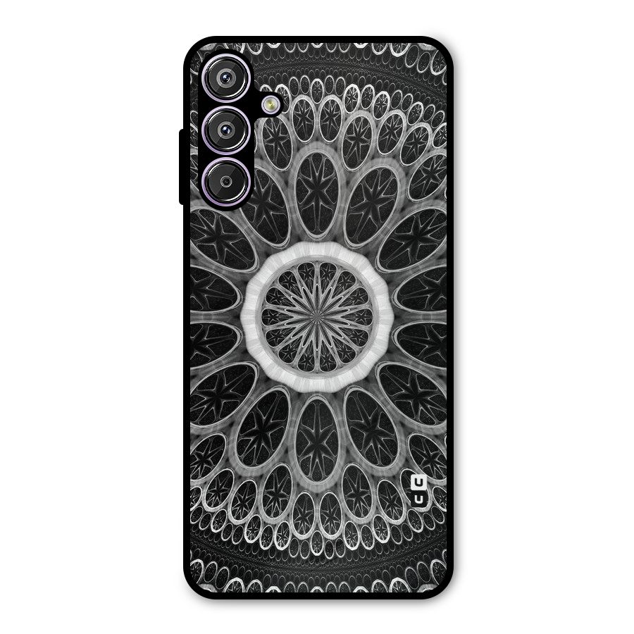 Dark Pattern Art Metal Back Case for Galaxy M15