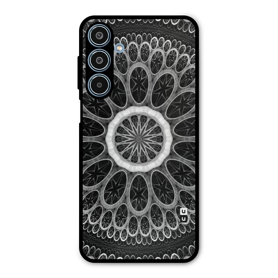Dark Pattern Art Metal Back Case for Galaxy M35