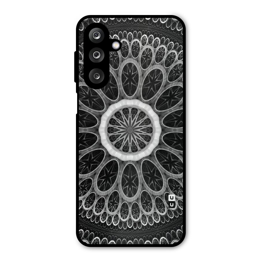Dark Pattern Art Metal Back Case for Galaxy M36