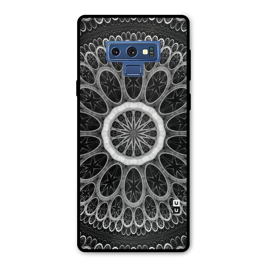 Dark Pattern Art Metal Back Case for Galaxy Note 9