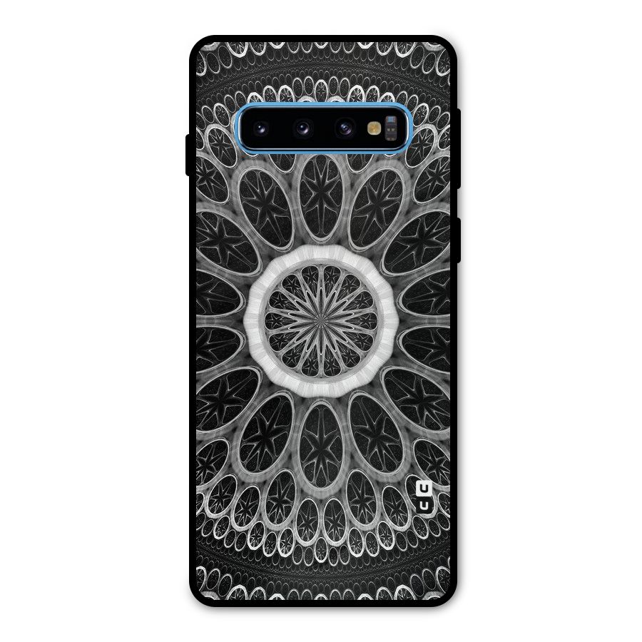 Dark Pattern Art Metal Back Case for Galaxy S10