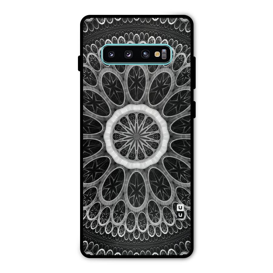 Dark Pattern Art Metal Back Case for Galaxy S10 Plus
