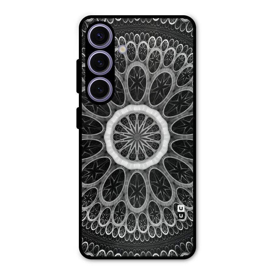 Dark Pattern Art Metal Back Case for Galaxy S24