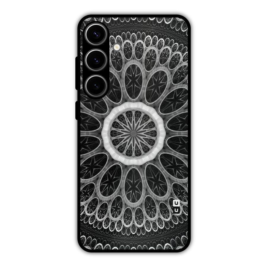 Dark Pattern Art Metal Back Case for Galaxy S24 Plus