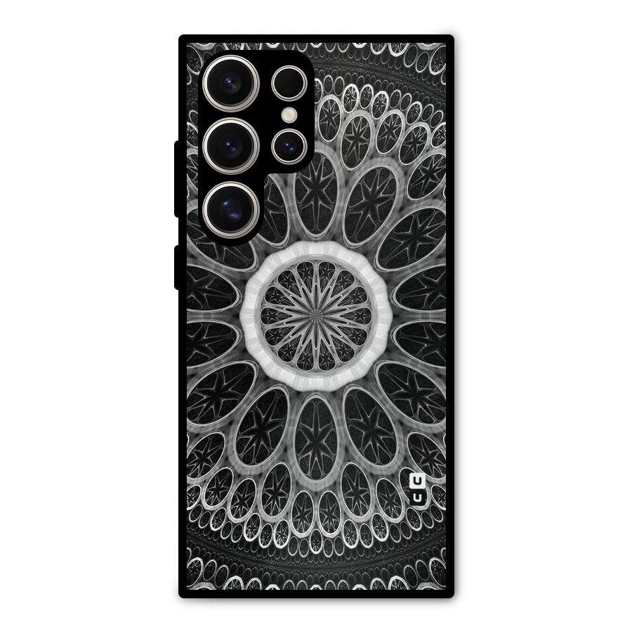 Dark Pattern Art Metal Back Case for Galaxy S24 Ultra
