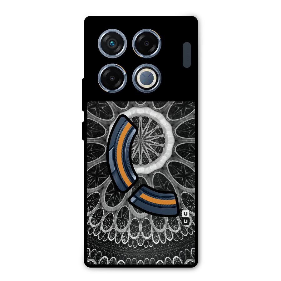 Dark Pattern Art Metal Back Case for Infinix GT 20 Pro