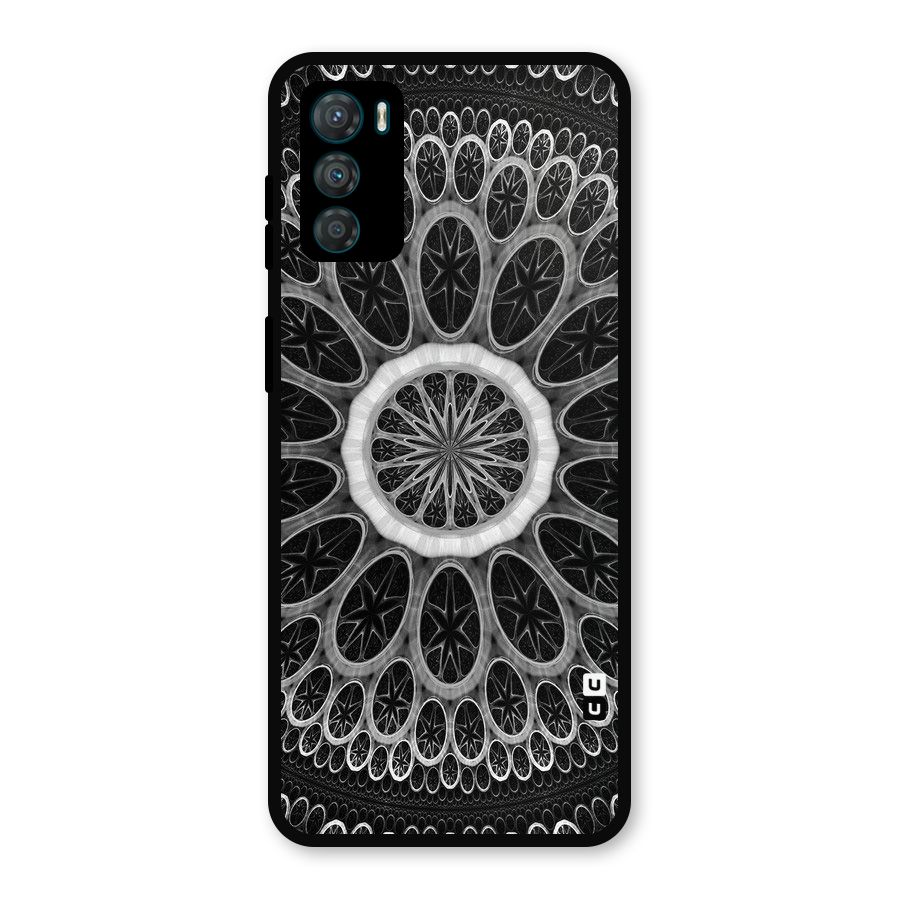 Dark Pattern Art Metal Back Case for Moto G42