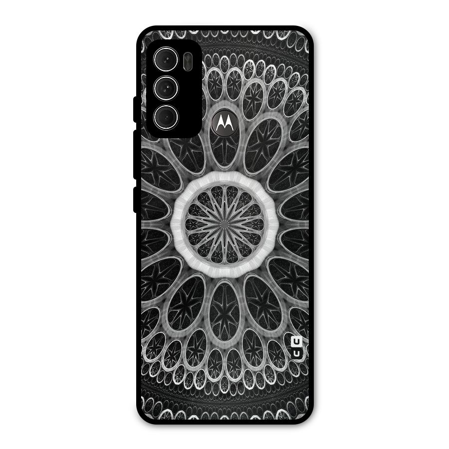 Dark Pattern Art Metal Back Case for Moto G60