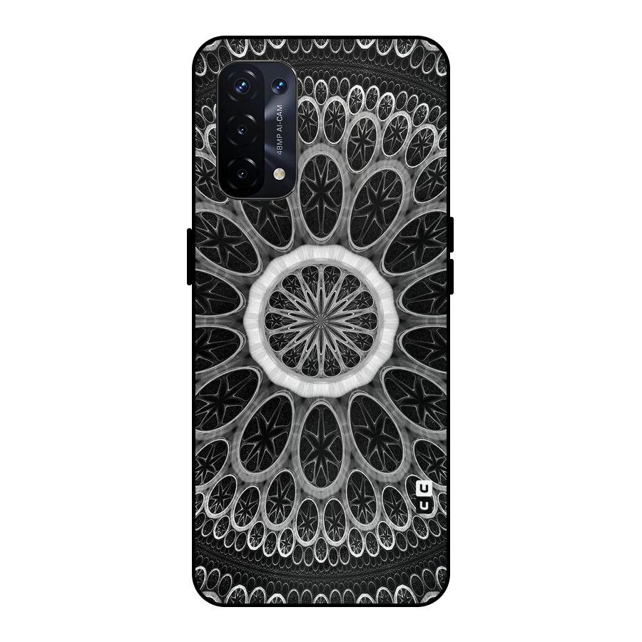 Dark Pattern Art Metal Back Case for Oppo A74 5G