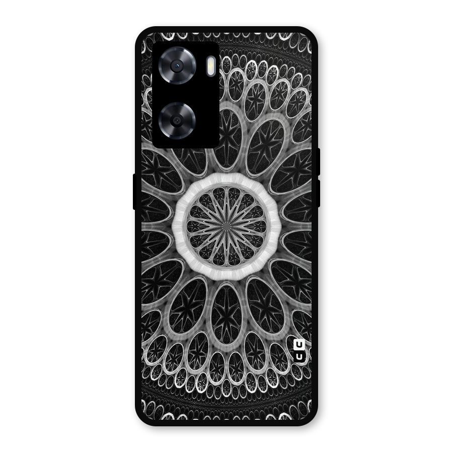 Dark Pattern Art Metal Back Case for Oppo A77