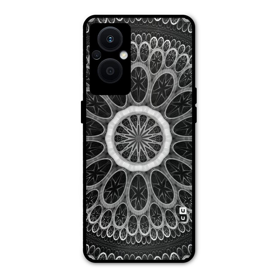 Dark Pattern Art Metal Back Case for Oppo F21 Pro 5G