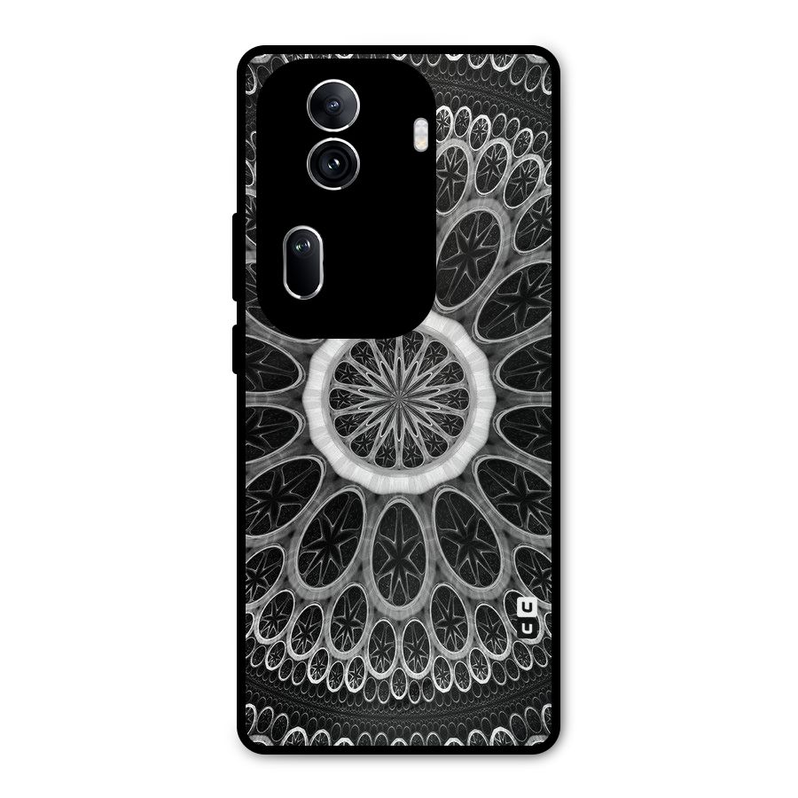Dark Pattern Art Metal Back Case for Oppo Reno11 Pro 5G
