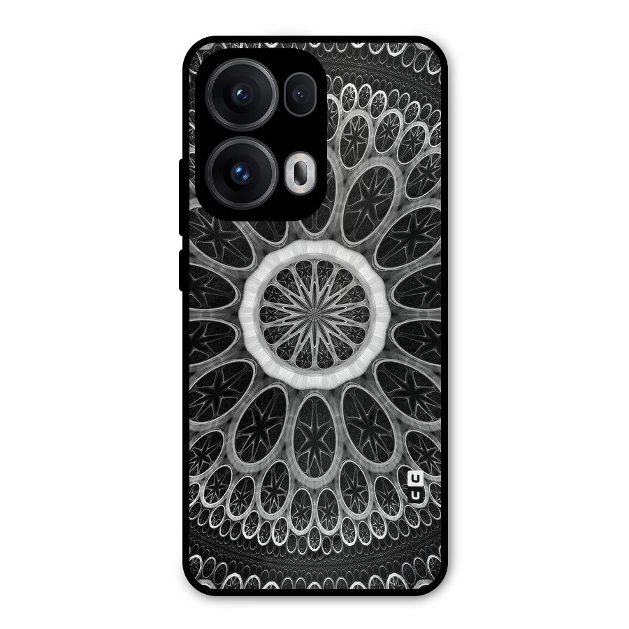 Dark Pattern Art Metal Back Case for Oppo Reno13 Pro