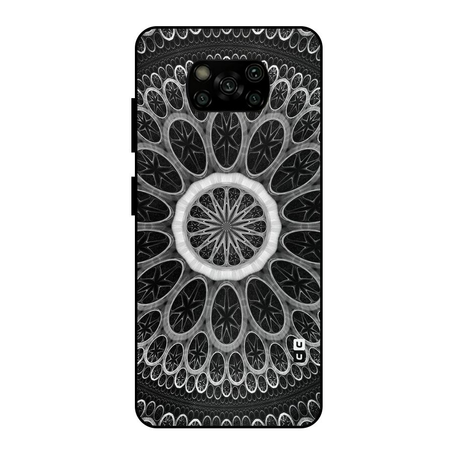 Dark Pattern Art Metal Back Case for Poco X3