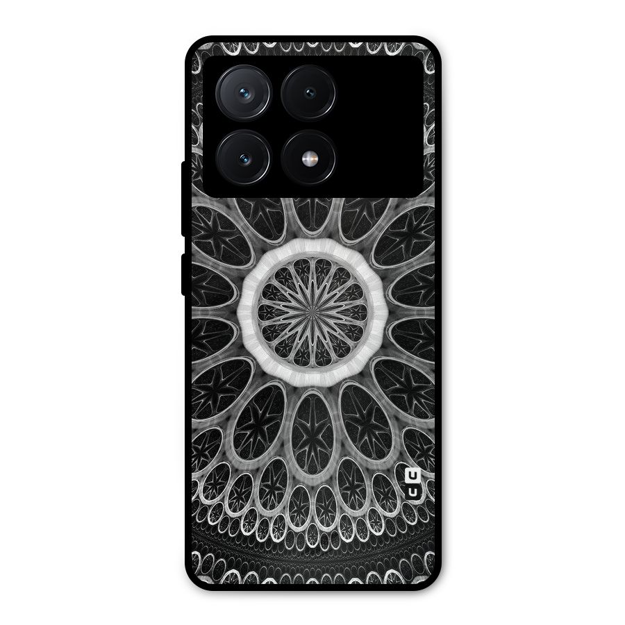 Dark Pattern Art Metal Back Case for Poco X6 Pro