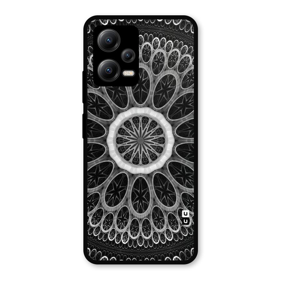 Dark Pattern Art Metal Back Case for Redmi Note 12 5G
