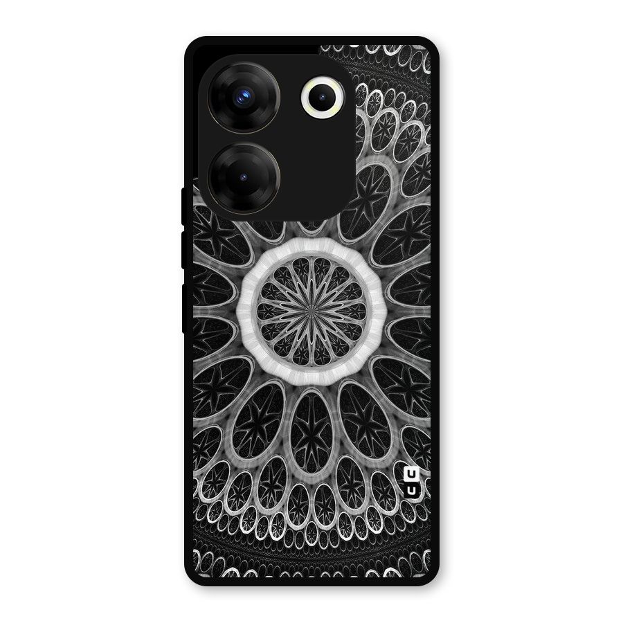 Dark Pattern Art Metal Back Case for Tecno Camon 20 Pro