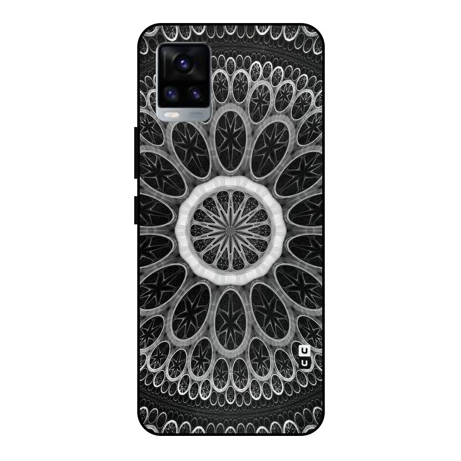 Dark Pattern Art Metal Back Case for Vivo V20 2021