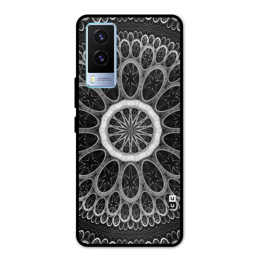 Dark Pattern Art Metal Back Case for Vivo V21e 5G