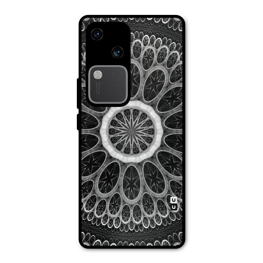 Dark Pattern Art Metal Back Case for Vivo V30
