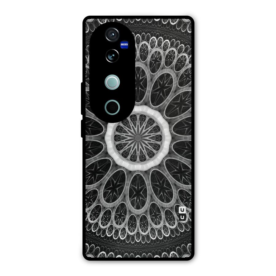 Dark Pattern Art Metal Back Case for Vivo V40