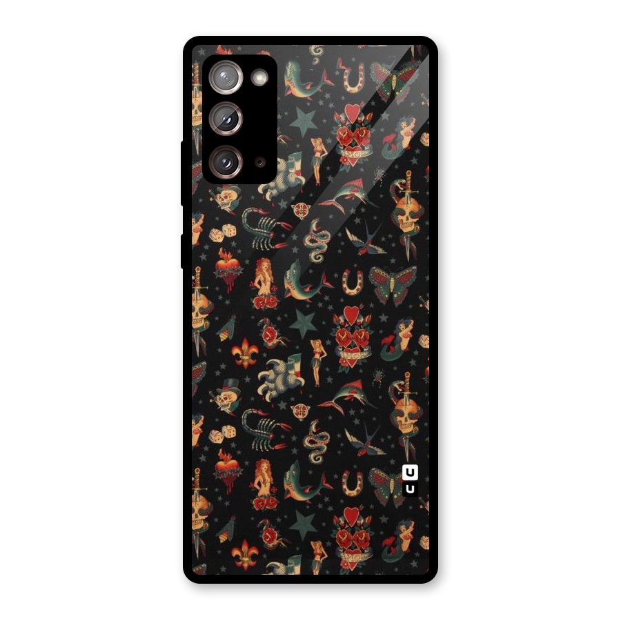Dark Pattern Glass Back Case for Galaxy Note 20