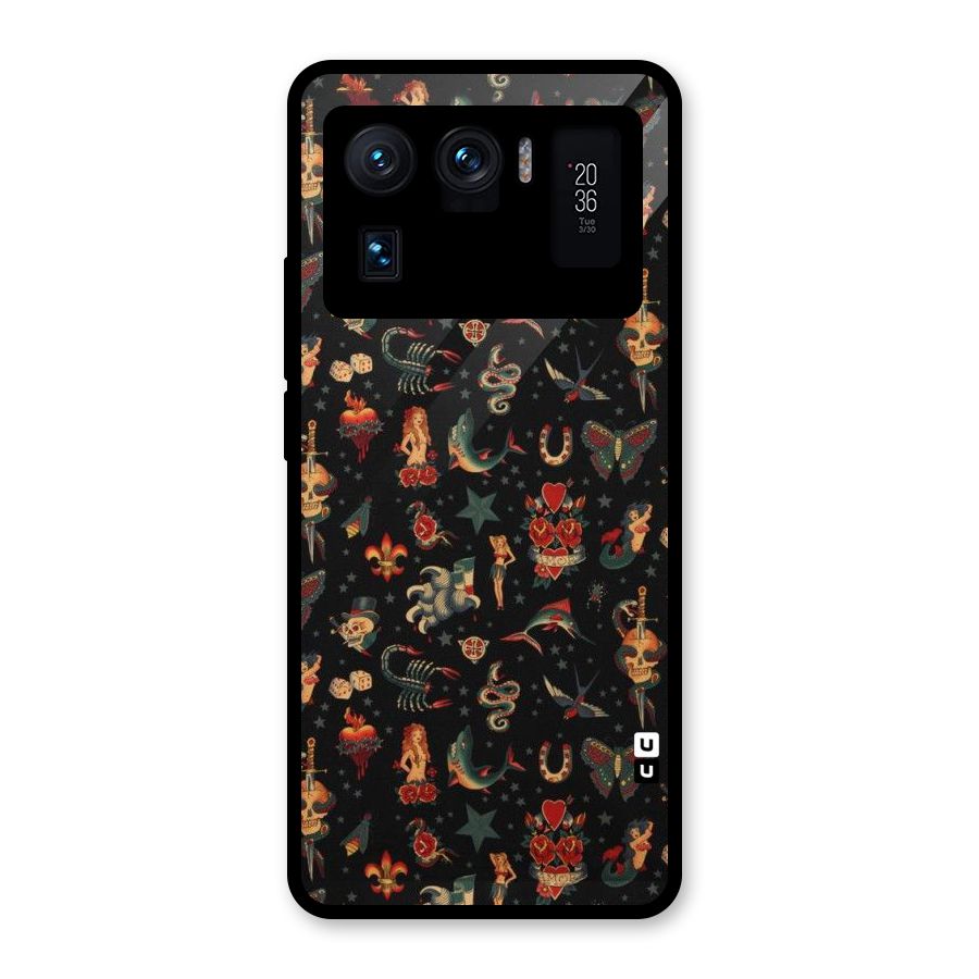 Dark Pattern Glass Back Case for Mi 11 Ultra