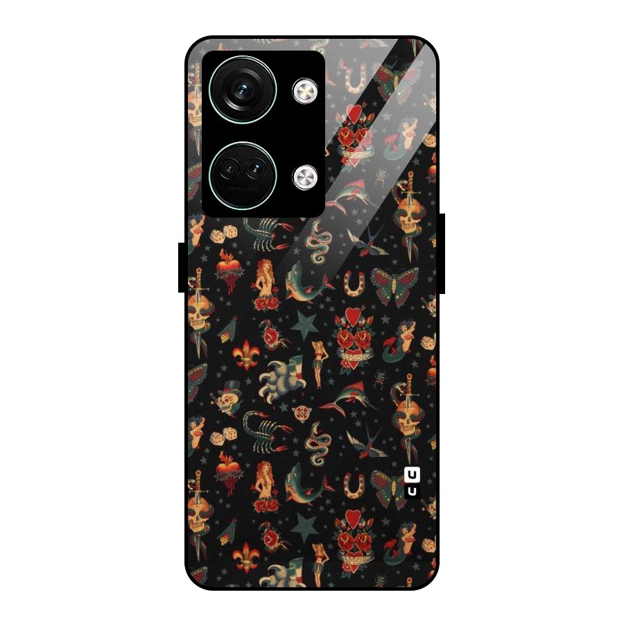 Dark Pattern Glass Back Case for Oneplus Nord 3