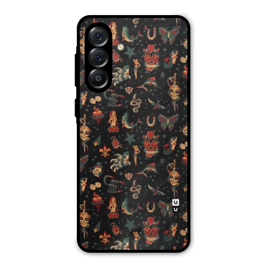 Dark Pattern Metal Back Case for Galaxy A56