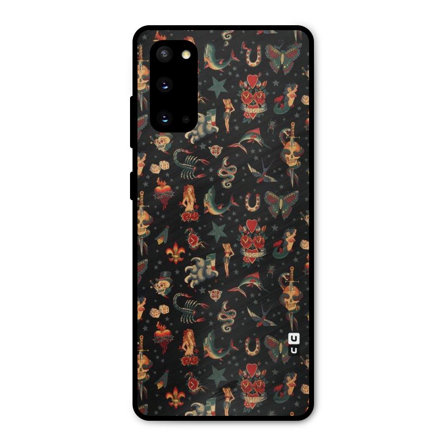 Dark Pattern Metal Back Case for Galaxy S20