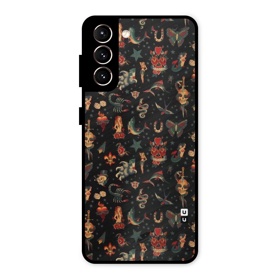 Dark Pattern Metal Back Case for Galaxy S21 5G
