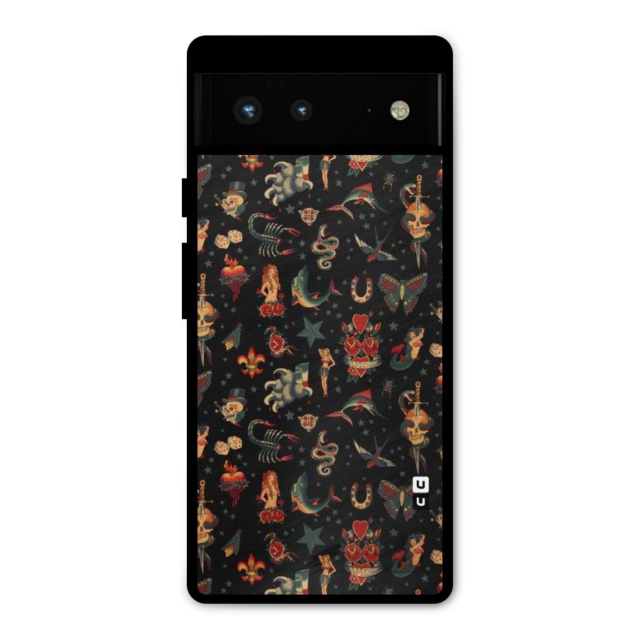 Dark Pattern Metal Back Case for Google Pixel 6
