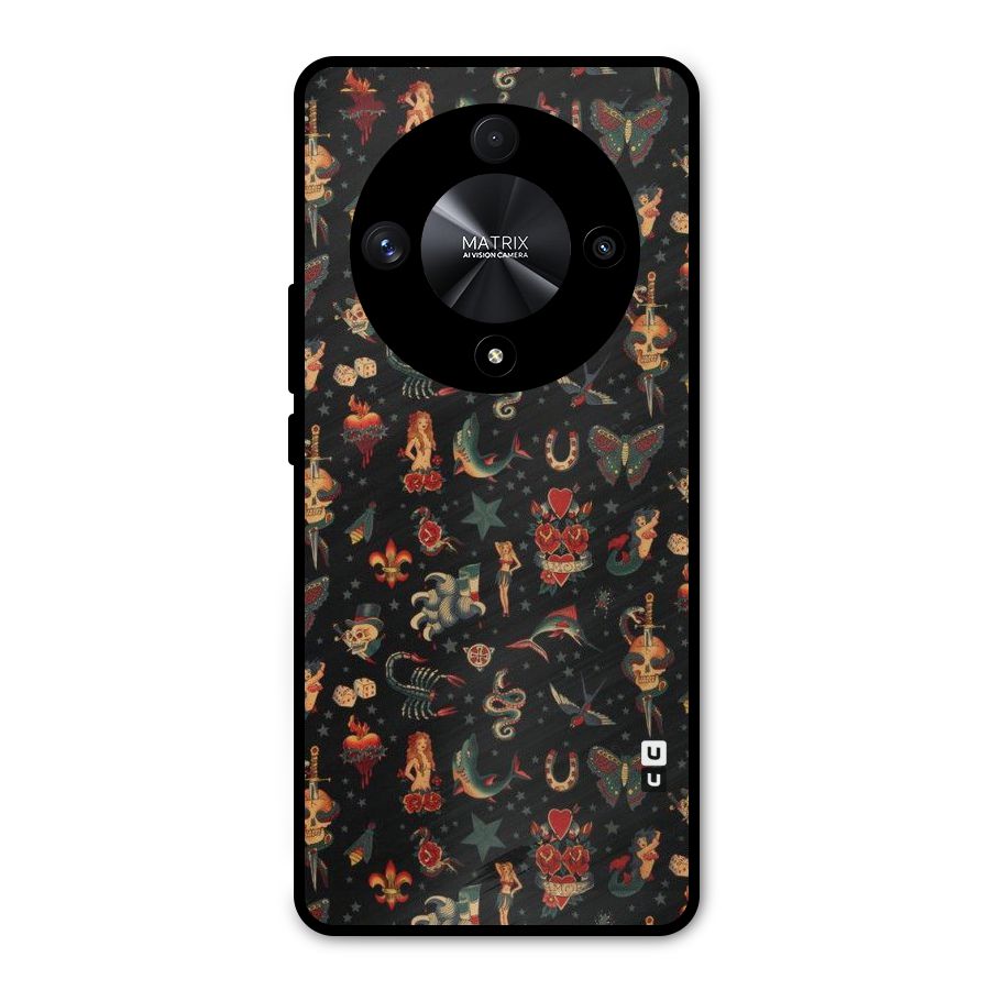 Dark Pattern Metal Back Case for Honor X9b