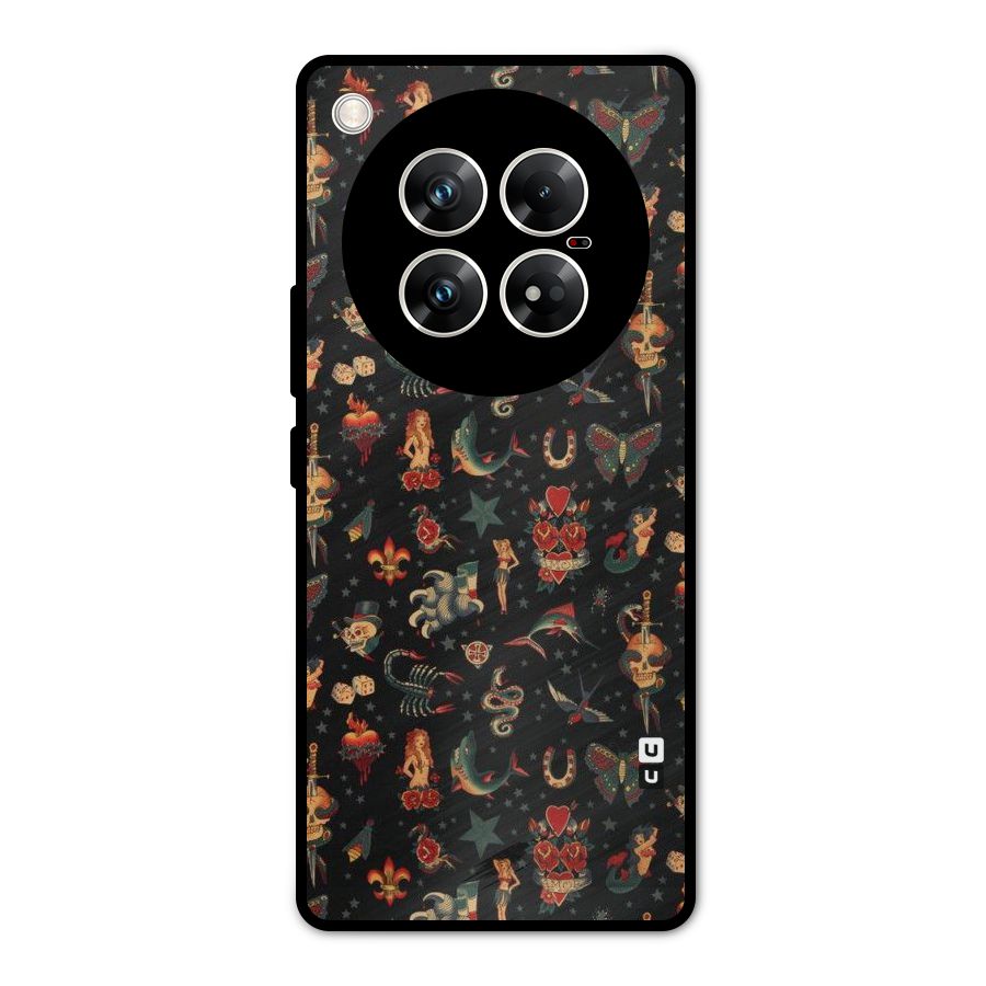 Dark Pattern Metal Back Case for Infinix Zero 40 5G