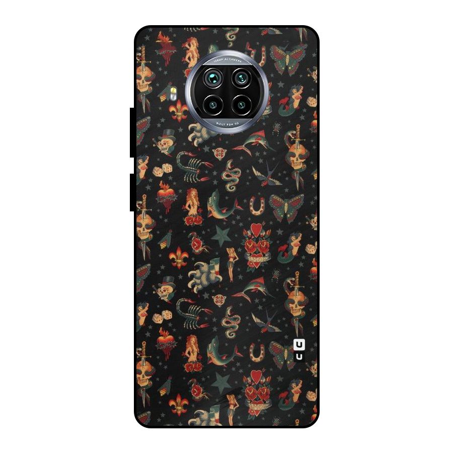Dark Pattern Metal Back Case for Mi 10i