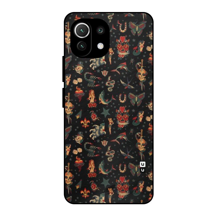 Dark Pattern Metal Back Case for Mi 11 Lite