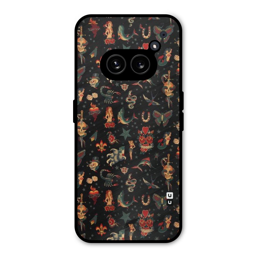 Dark Pattern Metal Back Case for Nothing Phone 2a Plus