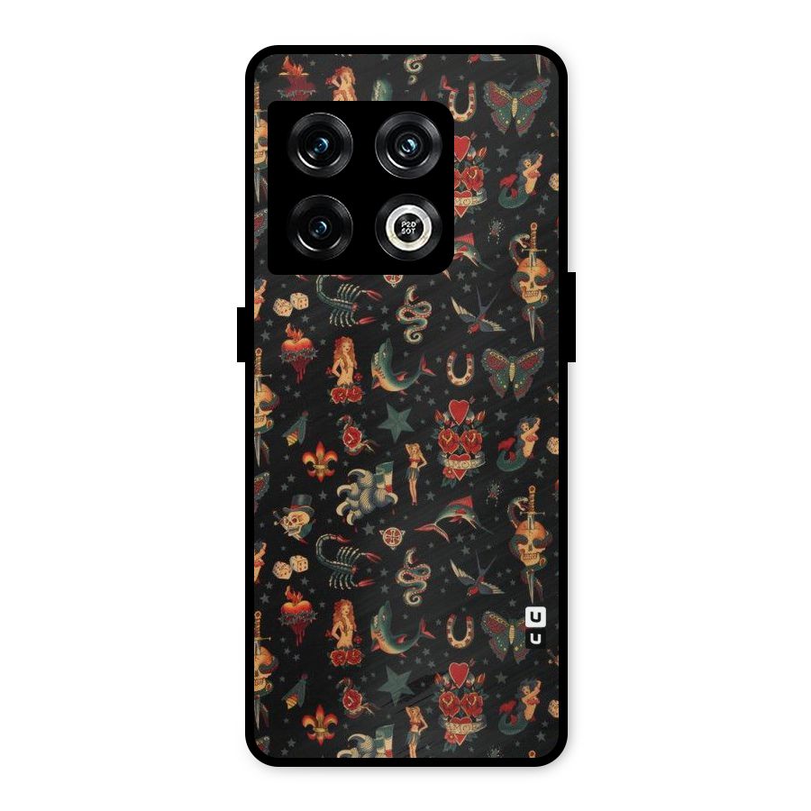 Dark Pattern Metal Back Case for OnePlus 10 Pro 5G