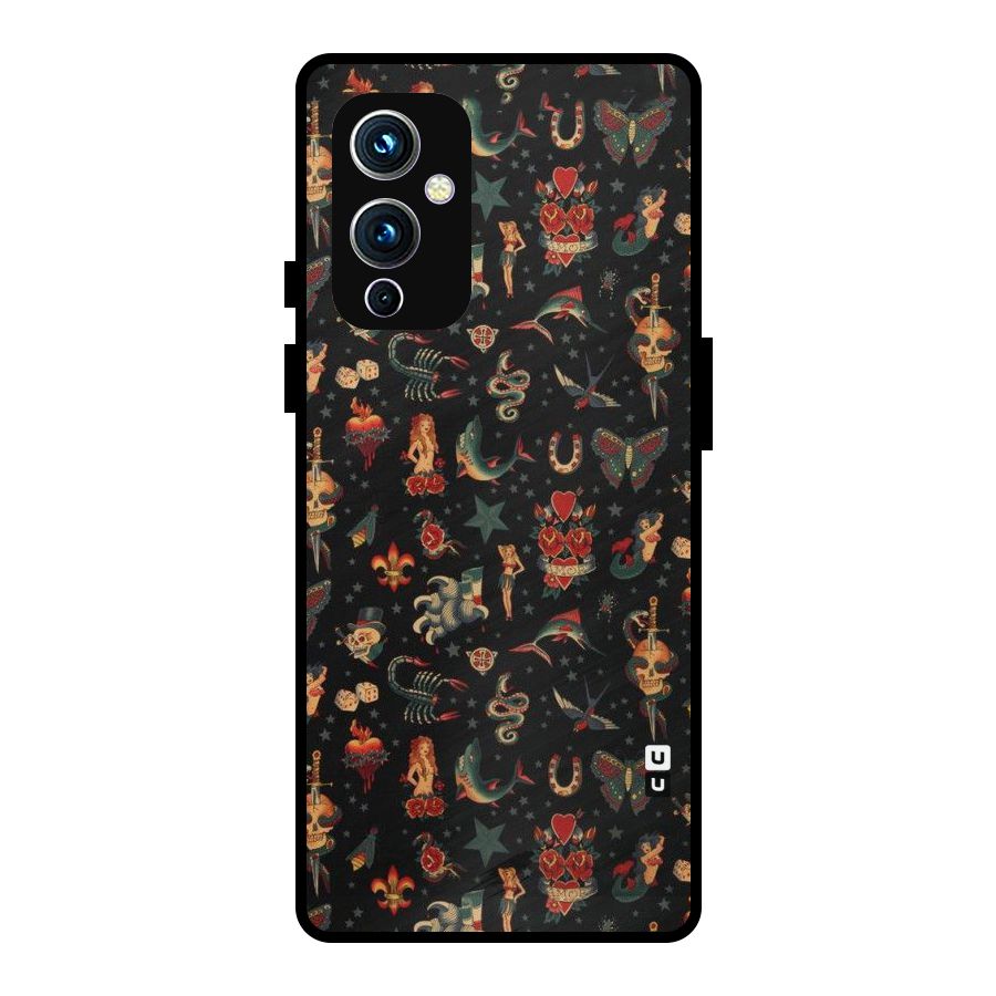 Dark Pattern Metal Back Case for OnePlus 9