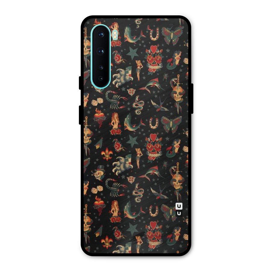 Dark Pattern Metal Back Case for OnePlus Nord