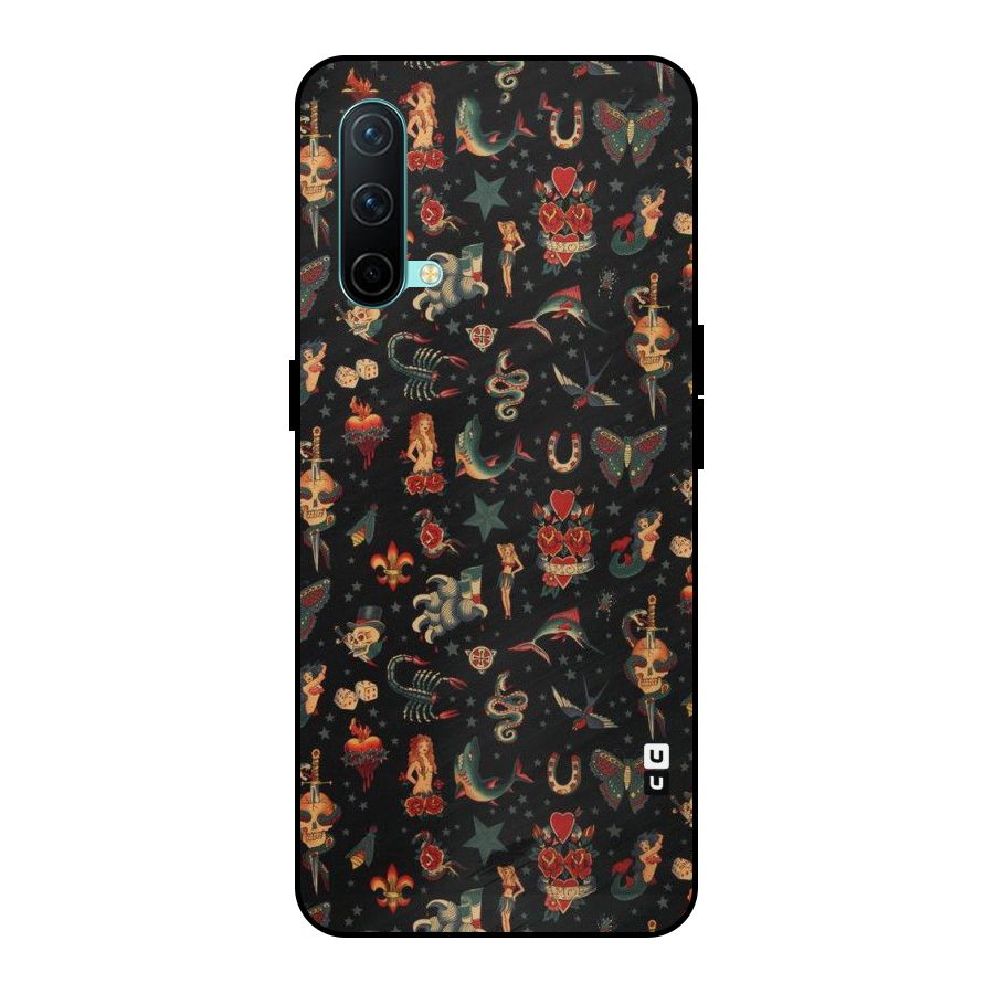 Dark Pattern Metal Back Case for OnePlus Nord CE 5G