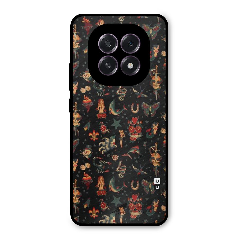Dark Pattern Metal Back Case for Oppo F29