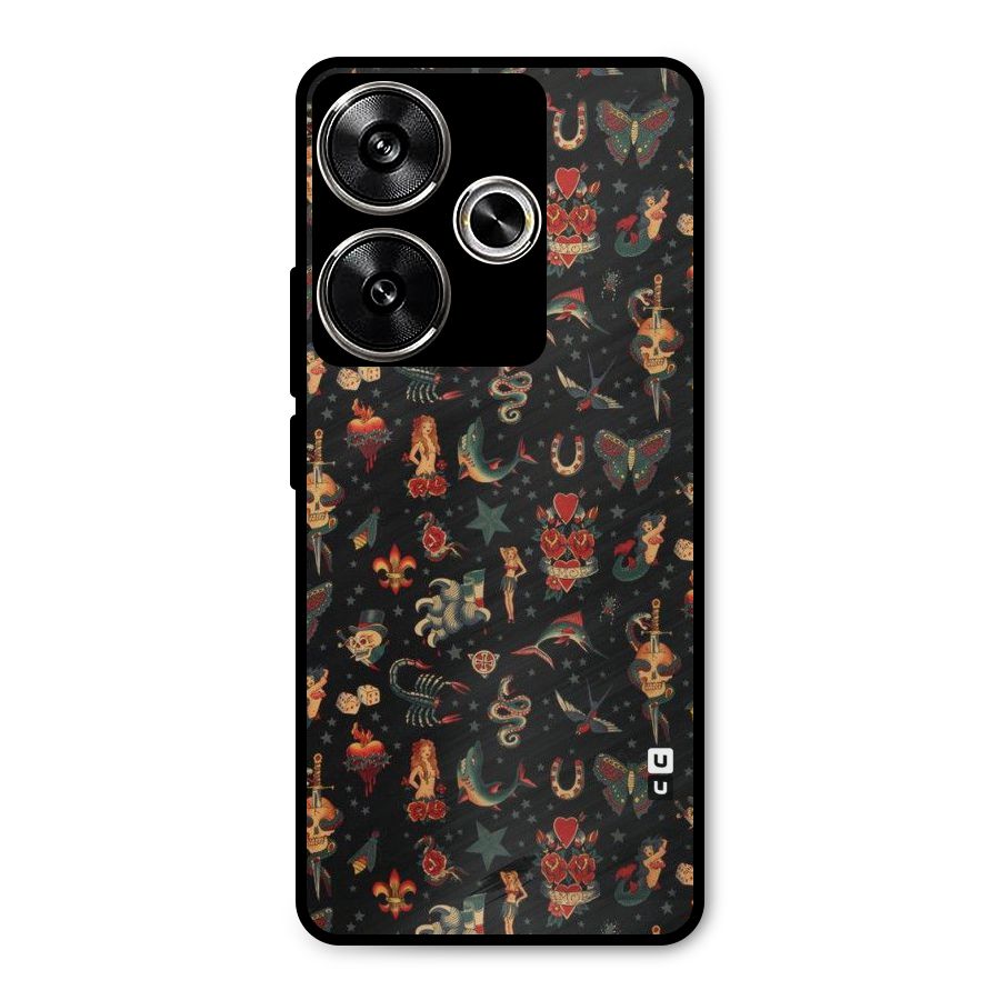 Dark Pattern Metal Back Case for Poco F6