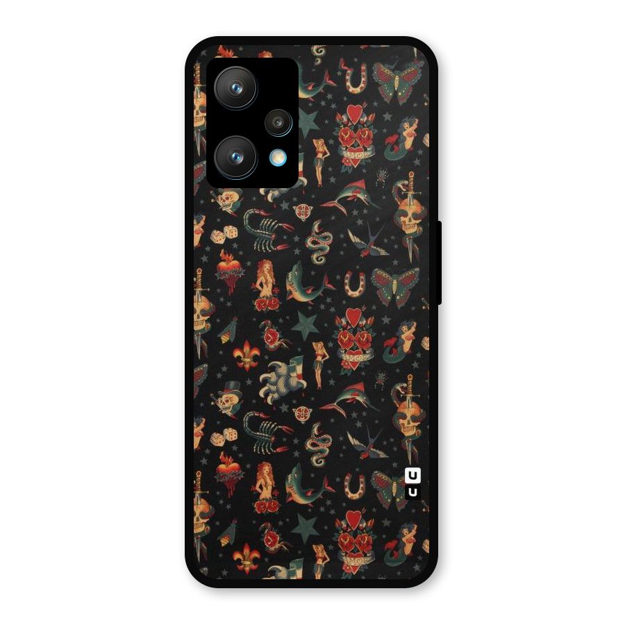 Dark Pattern Metal Back Case for Realme 9 Pro Plus 5G