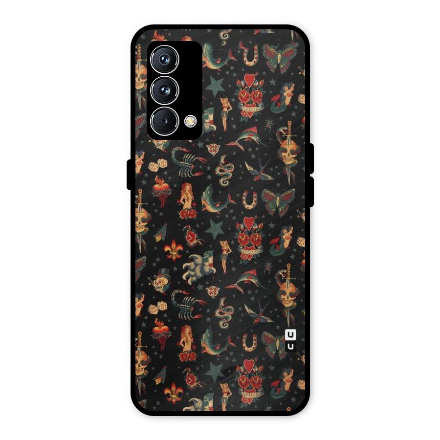 Dark Pattern Metal Back Case for Realme GT Master Edition