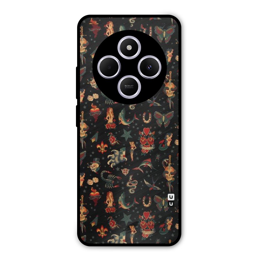 Dark Pattern Metal Back Case for Redmi A4