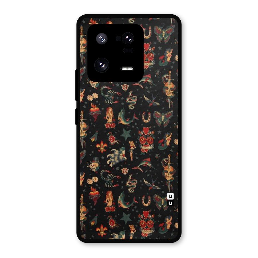Dark Pattern Metal Back Case for Xiaomi 13 Pro