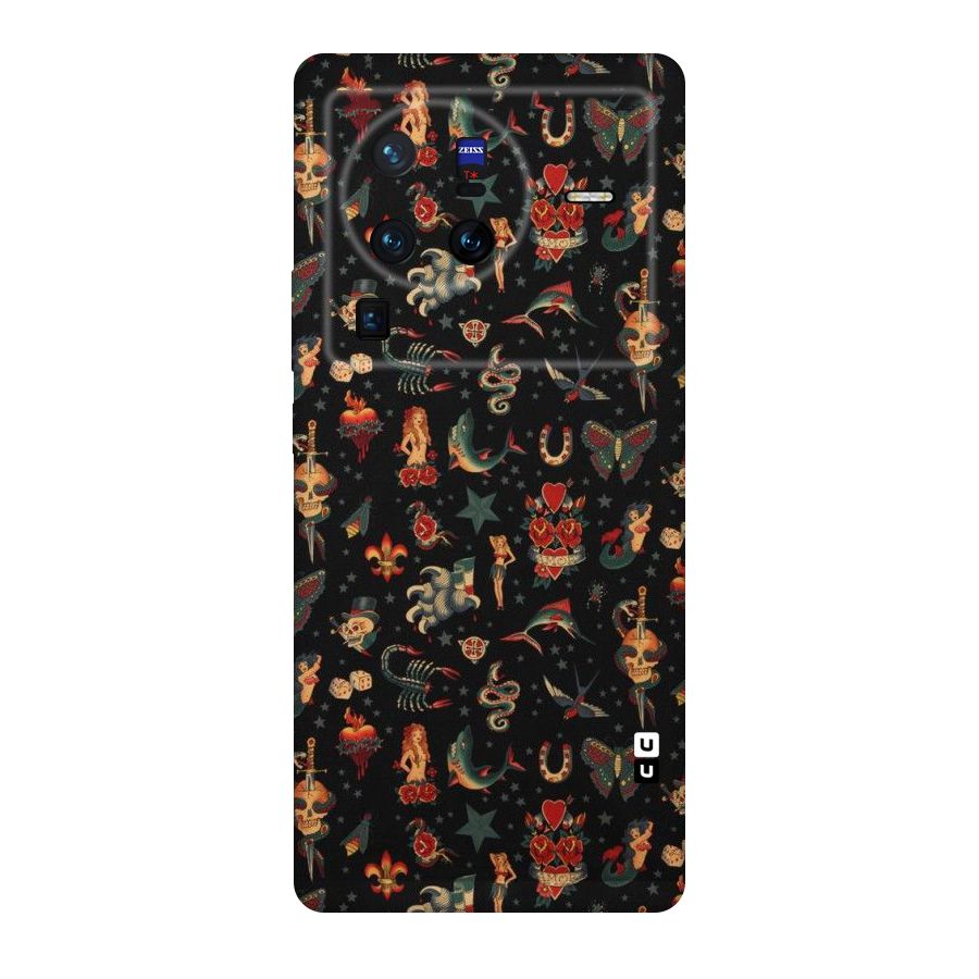 Dark Pattern Original Polycarbonate Back Case for Vivo X80