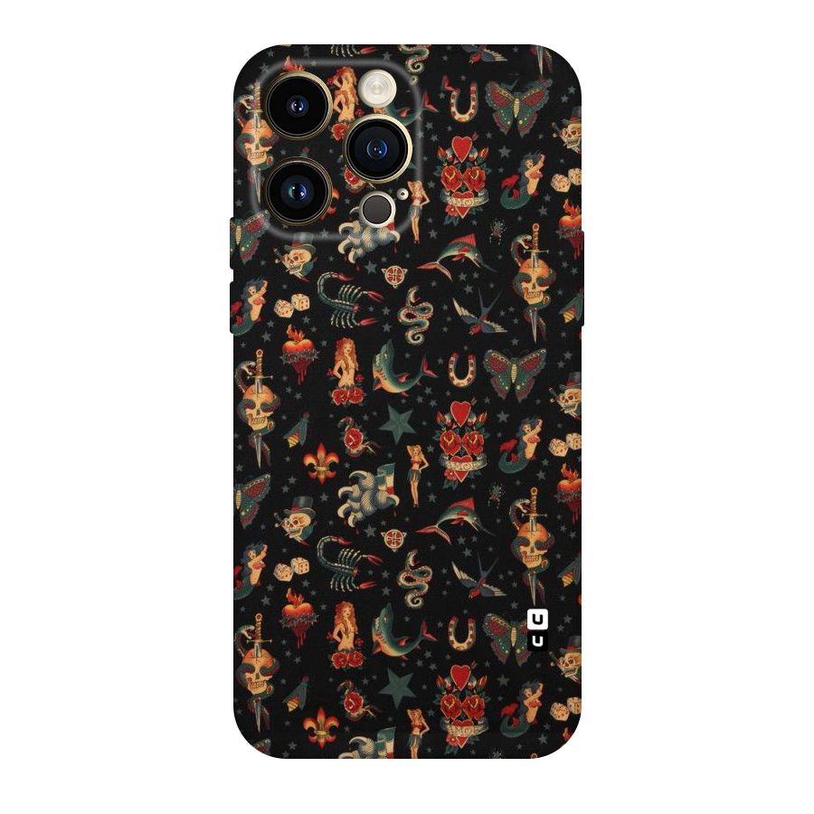 Dark Pattern Original Polycarbonate Back Case for iPhone 14 Pro Max
